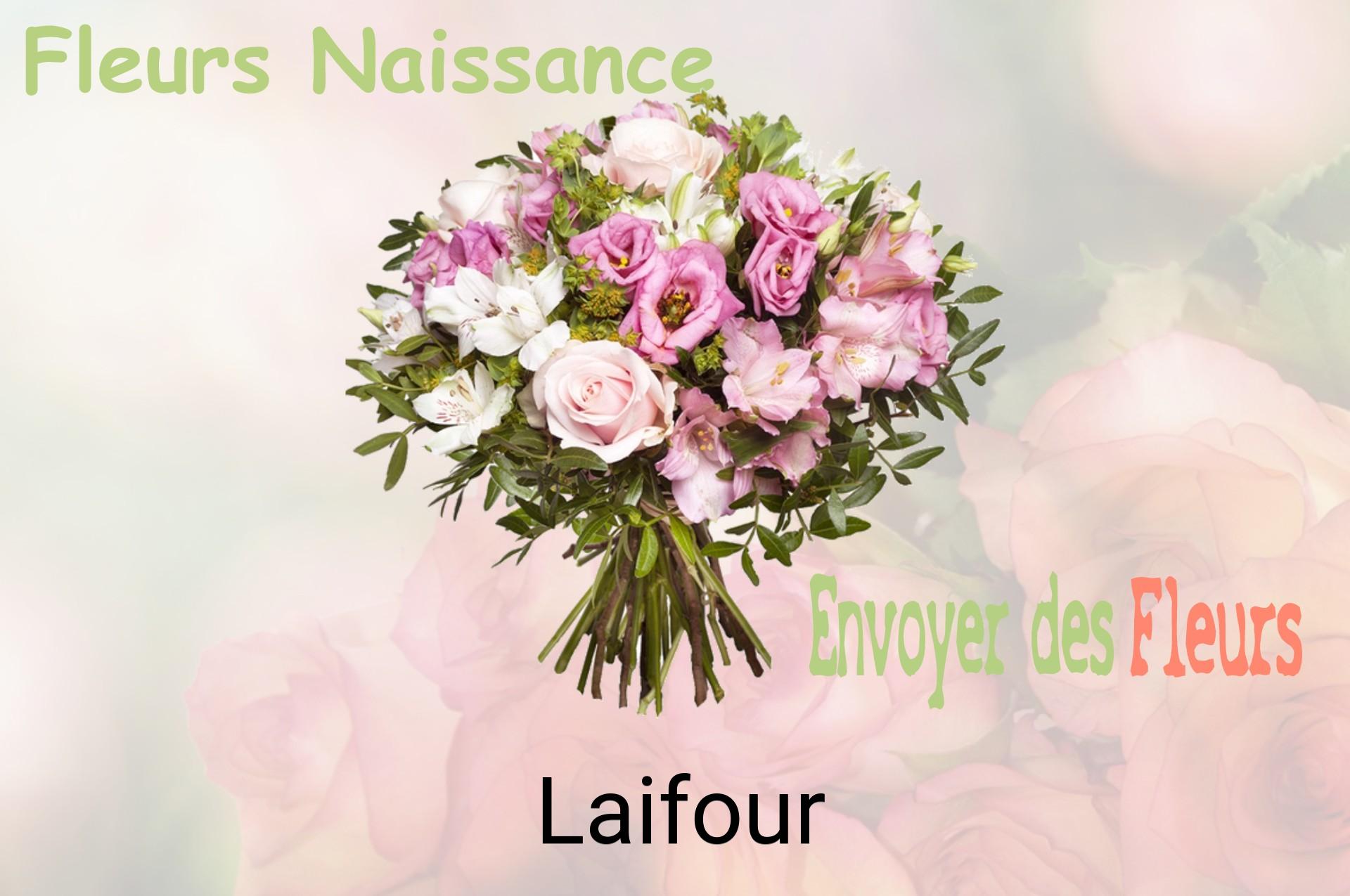 Bouquet de fleurs de naissance livré à Laifour